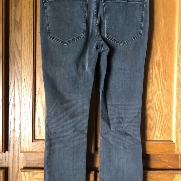 NWT Madewell 9” Mid Rise Skinny Jeans Frayed Hem Distressed Gray - 24P - Picture 8 of 13